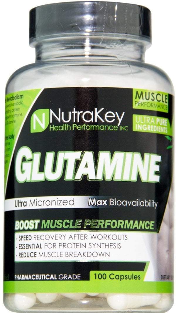 NutraKey Glutamine 100 Capsules pure