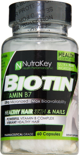 NutraKey Biotin 60 caps|Hair Vitamins|Bodyandfitness.com