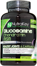 Nutrakey Glucosamine Chondroitin MSM 120 Caps|Joint Support|Bodyandfitness.com
