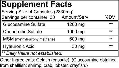 Nutrakey Glucosamine Chondroitin MSM 120 Caps