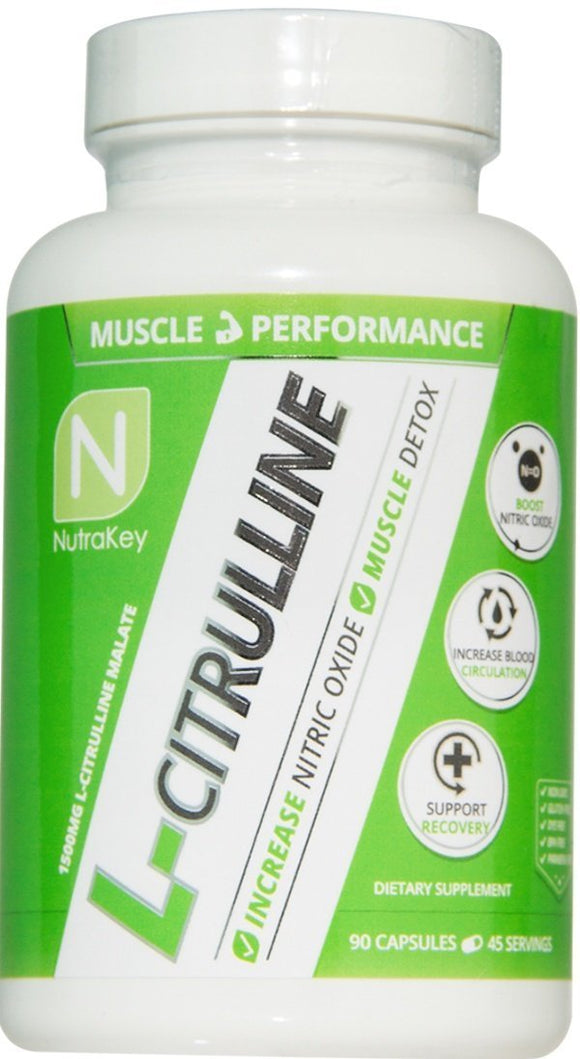 Nutrakey Citrulline Malate 90 Capsules|Muscle Pumps|Bodyandfitness.com
