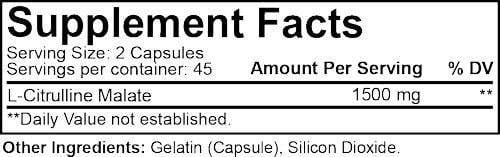 Nutrakey Citrulline Malate 90 Capsules|Muscle Pumps|Bodyandfitness.com