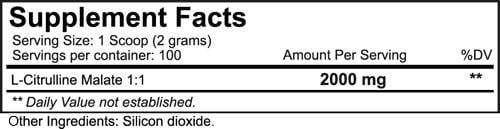 Muscle Pumps NutraKey Citrulline Malate Powder fact