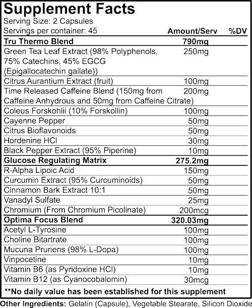 Nutrakey TRU Burn 90 Caps|Fat Burner|Bodyandfitness.com