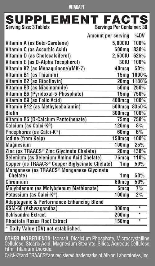 Nutrex Vitadapt 90 Tablets|Multi Vitamin|Bodyandfitness.com