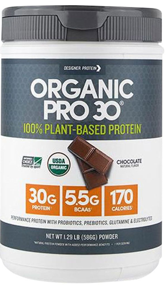 Designer Protein Organic Pro 30: Plant-Based|Protein|Bodyandfitness.com