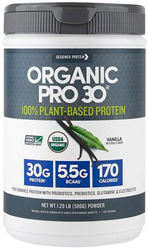 Designer Protein Organic Pro 30: Plant-Based|Protein|Bodyandfitness.com
