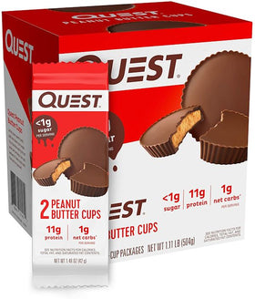 Quest Peanut Butter Cups 12 packet|Protein Bars, Cookie and Food|Bodyandfitness.com