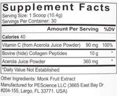 PEScience Collagen Peptides 30 servings|Collagen|Bodyandfitness.com