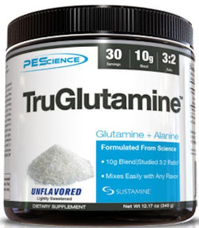 PEScience TruGlutamine 30 servings|Glutamine|Bodyandfitness.com