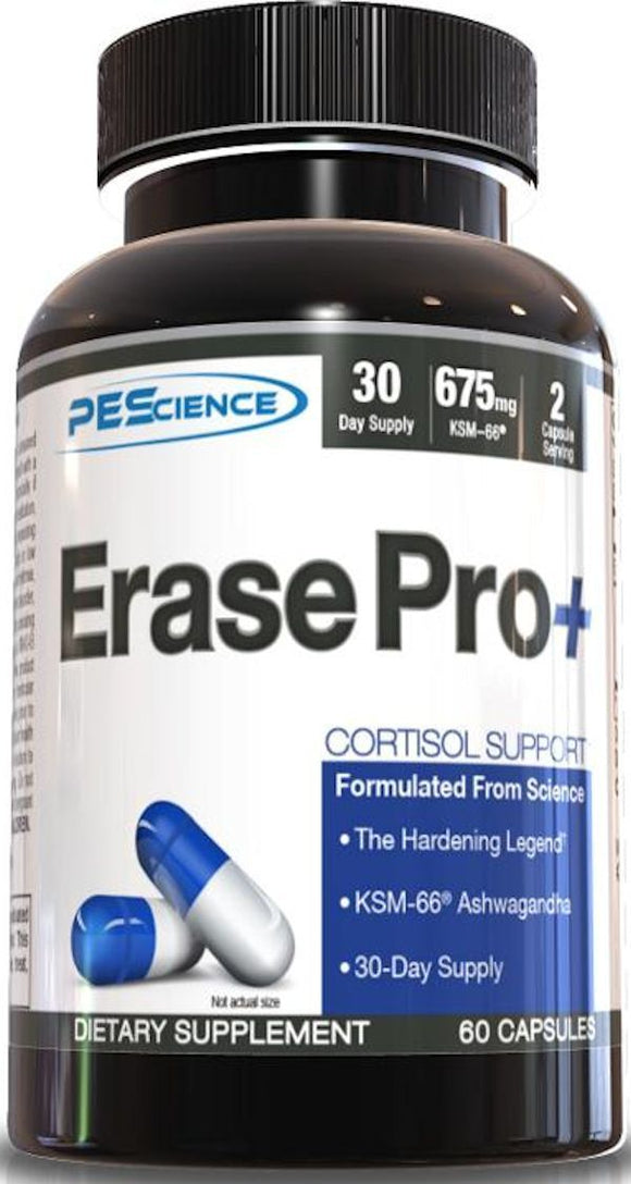 PEScience Erase Pro 60 Capsules|Lean Muscle|Bodyandfitness.com
