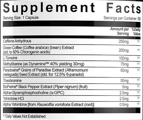 USN PhedraCut Burn X Black 50 caps.||Bodyandfitness.com