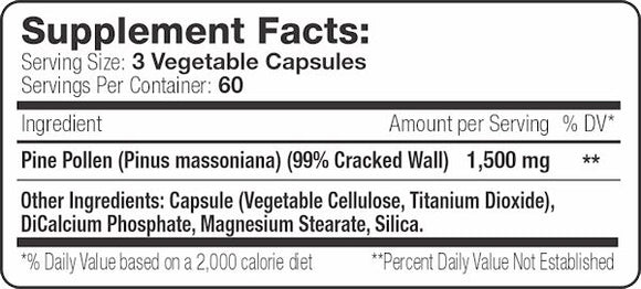 Serious Nutrition Solutions Pine Pollen Natural Test Booster|Test Booster|Bodyandfitness.com