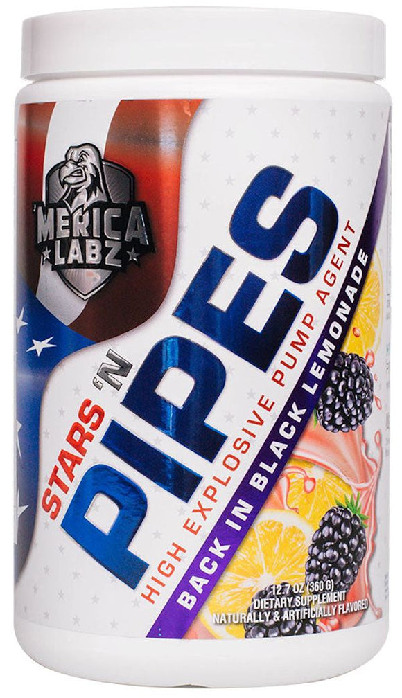 Merica Labz Stars N Pipes 20 Servings|Pre-Workout|Bodyandfitness.com
