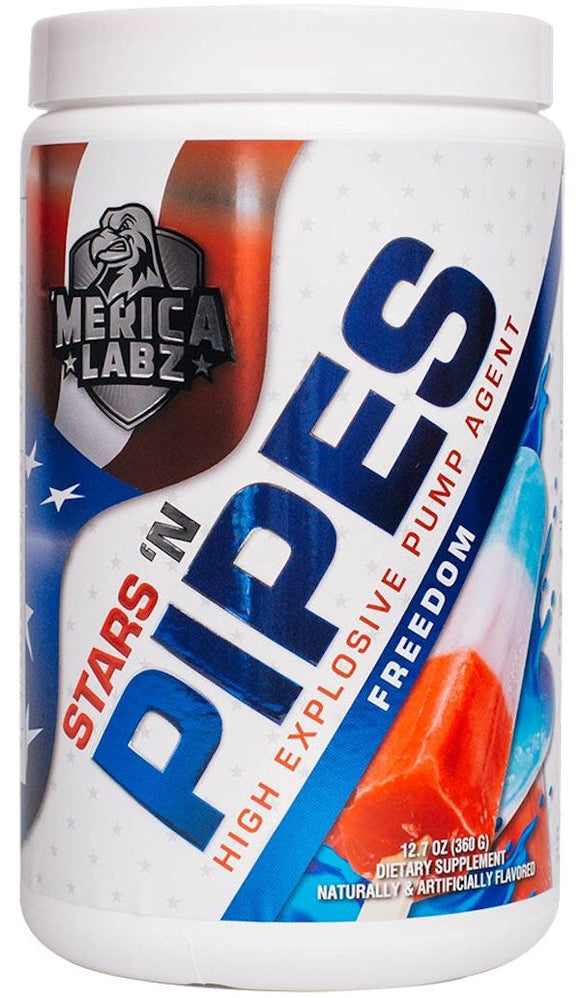 Merica Labz Stars N Pipes 20 Servings|Pre-Workout|Bodyandfitness.com