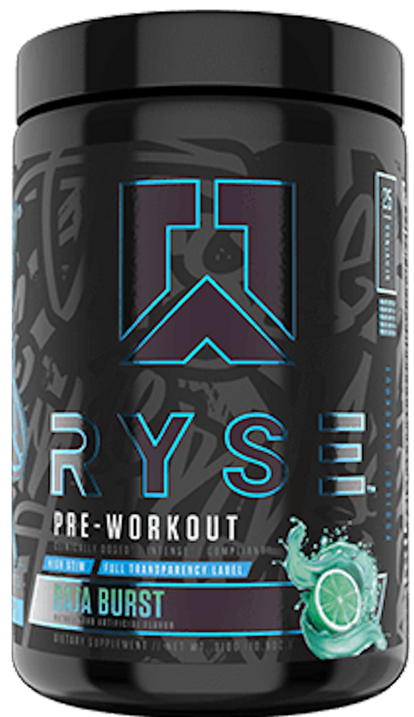 Ryse Supplements Black Pre-Workout High Stimulant 25 servings|NO3|Bodyandfitness.com