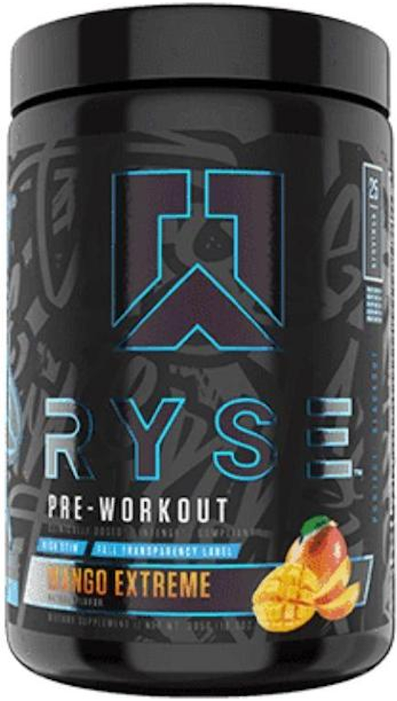 Ryse Supplements Black Pre-Workout High Stimulant 25 servings|NO3|Bodyandfitness.com