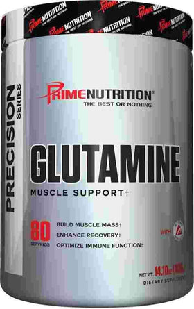 Prime Nutrition Glutamine 80 servings|Glutamine|Bodyandfitness.com