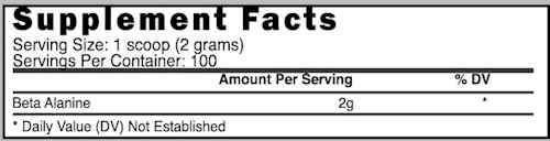 Prime Nutrition B-Alanine 100 servings|Beta-alanine|Bodyandfitness.com