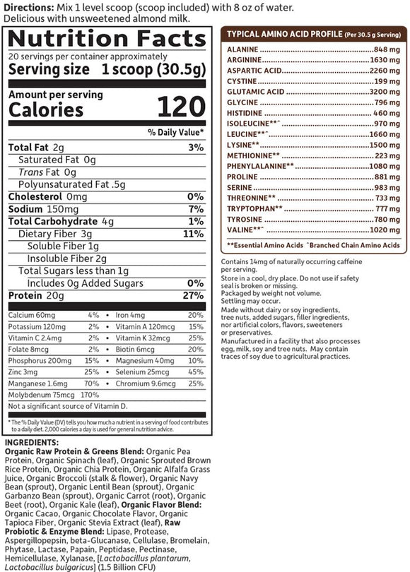 Garden of Life Raw Protein & Greens||Bodyandfitness.com