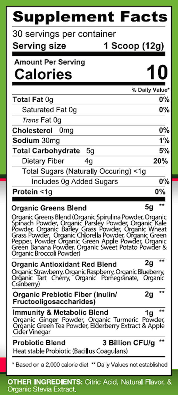 Gaspari Nutrition Proven Greens and Reds|Greens - Superfoods|Bodyandfitness.com