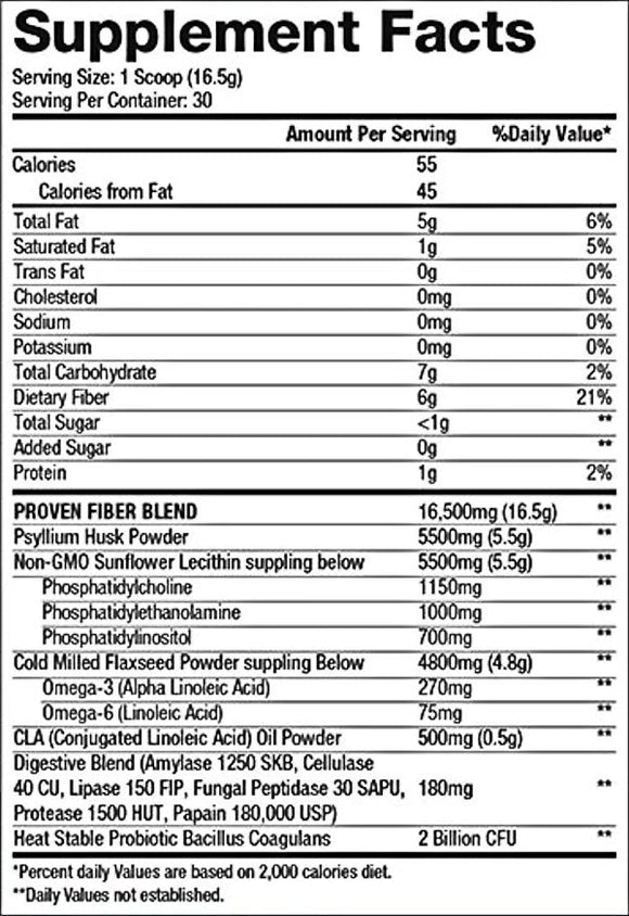 Gaspari Nutrition Proven Fiber Digestion Health|Digestion|Bodyandfitness.com