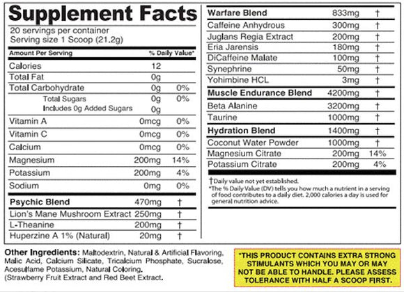 Noo-Hype Psychic Warfare Pre-Workout|Pre-Workout|Bodyandfitness.com