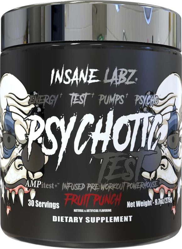 Insane Labz Psychotic Test 30 servings|Pre-Workout|Bodyandfitness.com