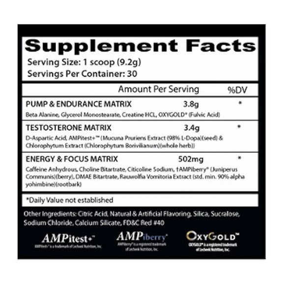 Insane Labz Psychotic Test 30 servings|Pre-Workout|Bodyandfitness.com