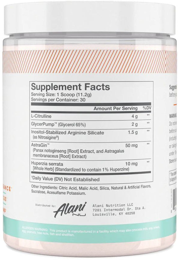 Alani Nu Pump|Pre-Workout|Bodyandfitness.com