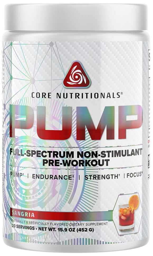 Core Nutritionals Pump Non-Stimulant Pre Workout|Muscle Pumps|Bodyandfitness.com