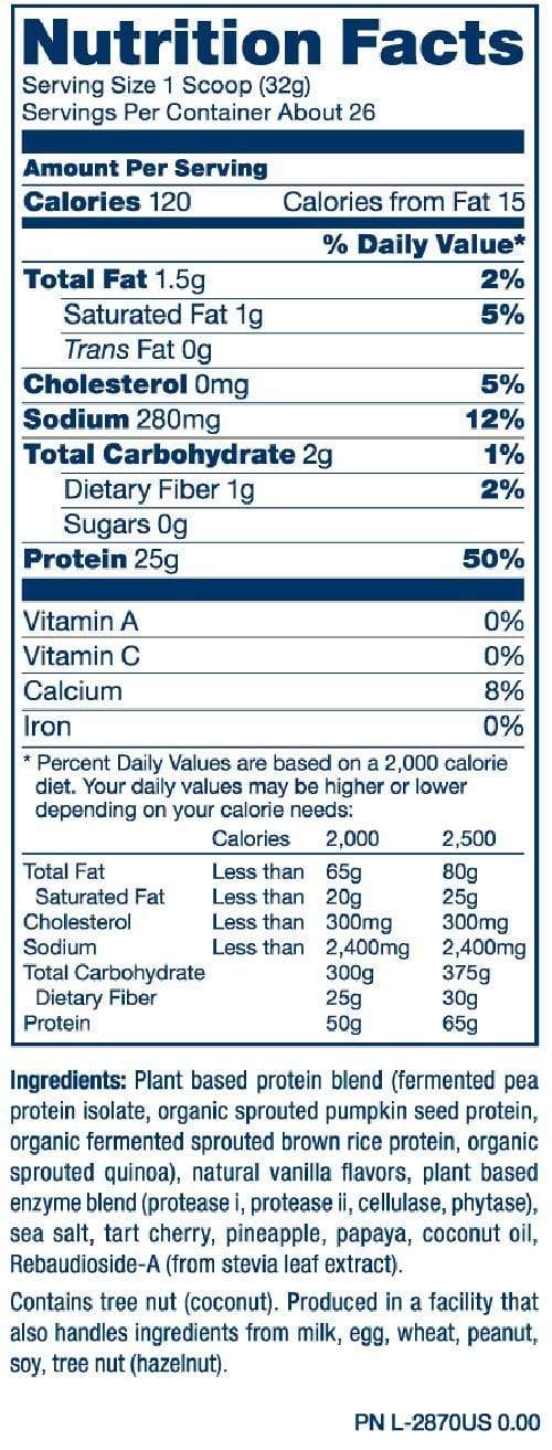 PVL Pure Vita Labs Plant Pro 26 servings|Pre workout|Bodyandfitness.com