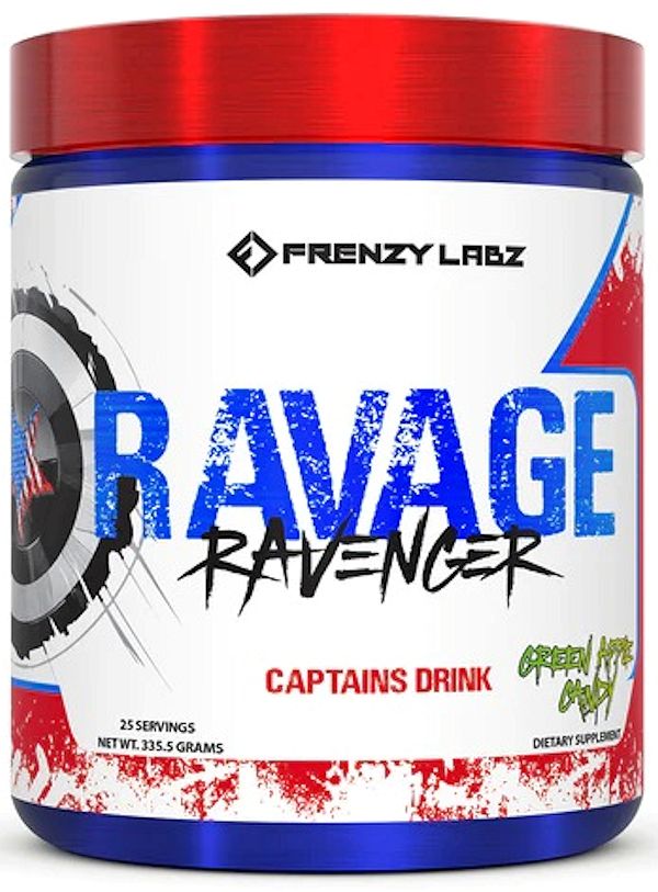 Frenzy Labz Rauage Pre-Workout green apple