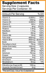 Ryse Supplements VitaFocus 60 caps