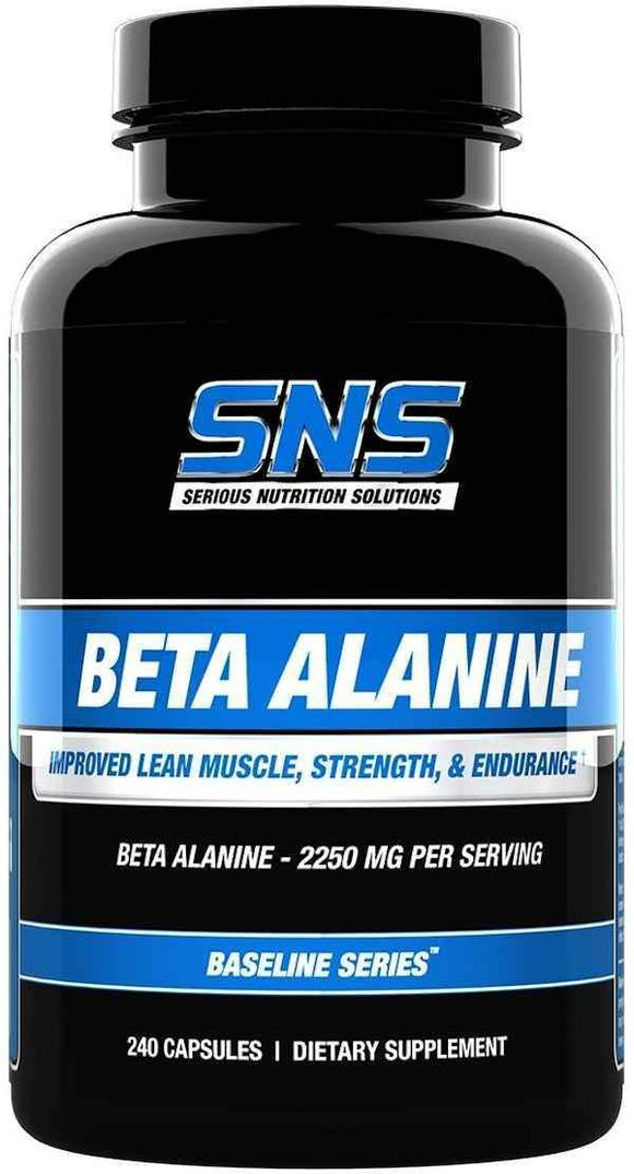 Serious Nutrition Solutions SNS Beta-Alanine 240 Caps|beta alanine|Bodyandfitness.com