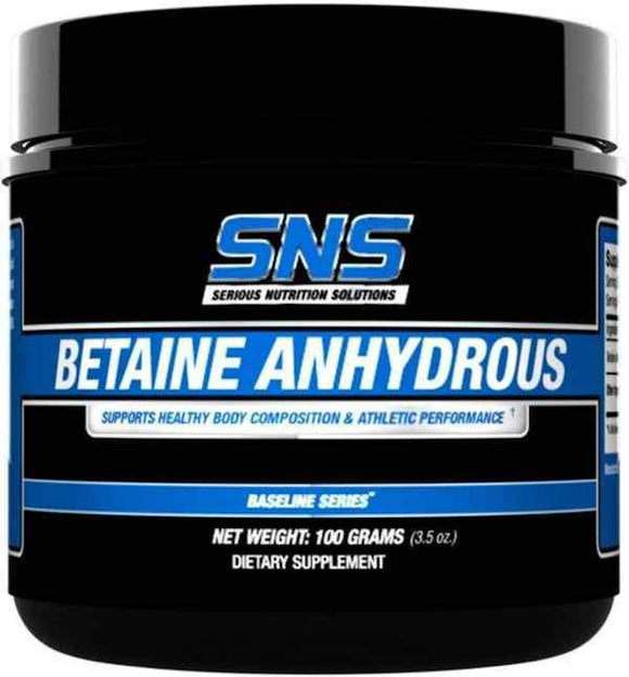 Serious Nutrition Solutions SNS Betaine Anhydrous 100 grams|Betaine Anhydrous|Bodyandfitness.com