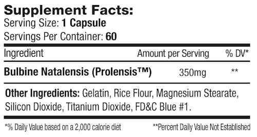 Serious Nutrition Solutions SNS Bulbine 60 caps|Bulbine|Bodyandfitness.com