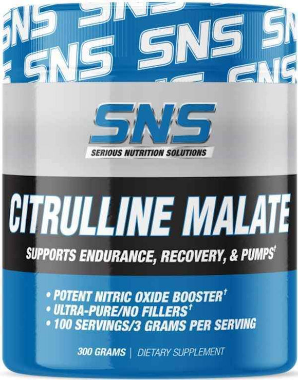Serious Nutrition Solutions SNS Citrulline Malate Powder 100 servings|Citrulline|Bodyandfitness.com
