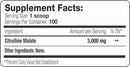 Serious Nutrition Solutions SNS Citrulline Malate Powder 100 servings|Citrulline|Bodyandfitness.com