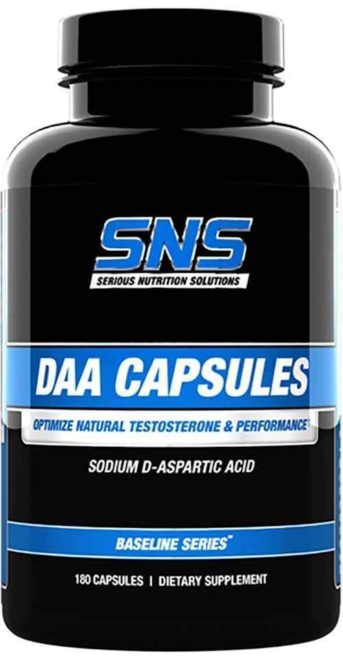 Serious Nutrition Solutions SNS DAA 180 Caps|D-Aspartic Acid|Bodyandfitness.com