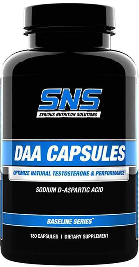 Serious Nutrition Solutions SNS DAA 180 Caps|D-Aspartic Acid|Bodyandfitness.com