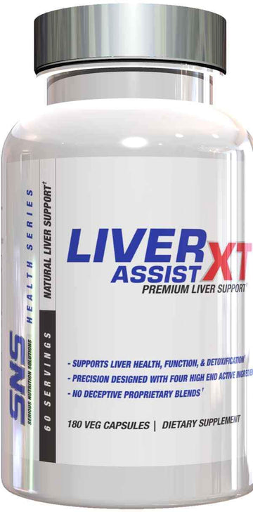 Serious Nutrition Solutions SNS Liver Assists XT 180 vcaps|Milk Thistle|Bodyandfitness.com