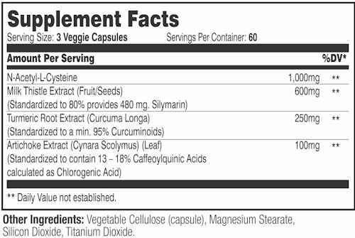 Serious Nutrition Solutions SNS Liver Assists XT 180 vcaps|Milk Thistle|Bodyandfitness.com