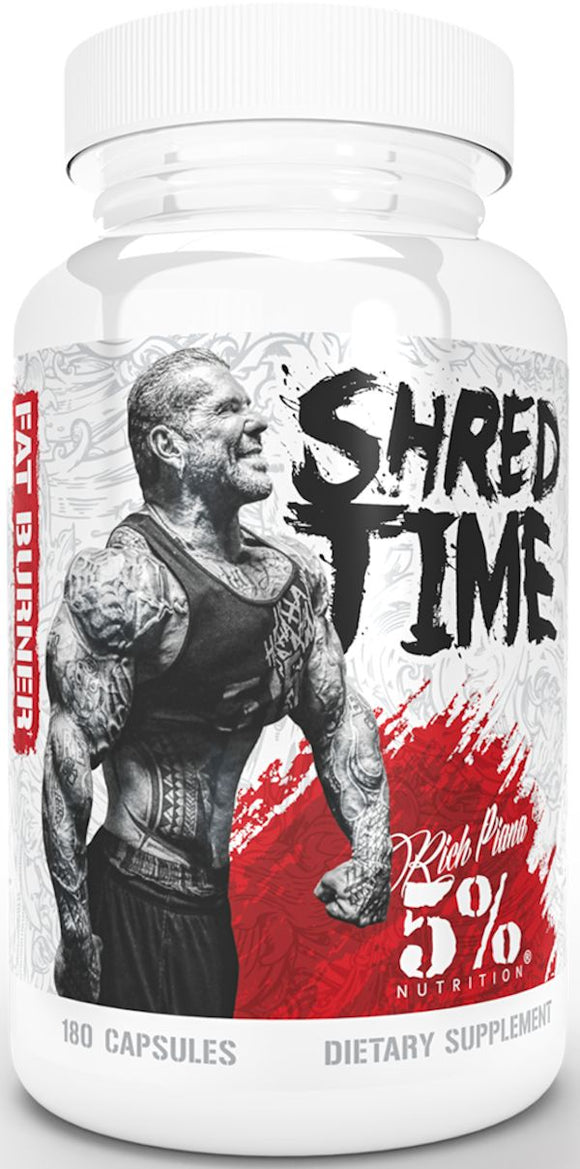 5% Nutrition Shred Time Fat Burner 180 Capsules|Fat Burner|Bodyandfitness.com