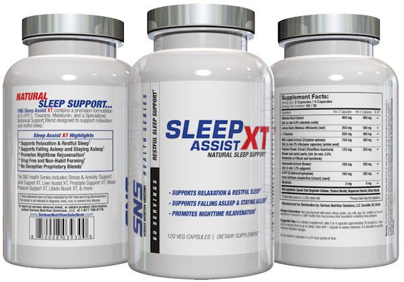 Serious Nutrition Solutions SNS Sleep Assist XT|Sleep Aid|Bodyandfitness.com