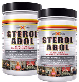 GenXLabs SterolABOL double pak With Free T-Shirt|Test Booster|Bodyandfitness.com