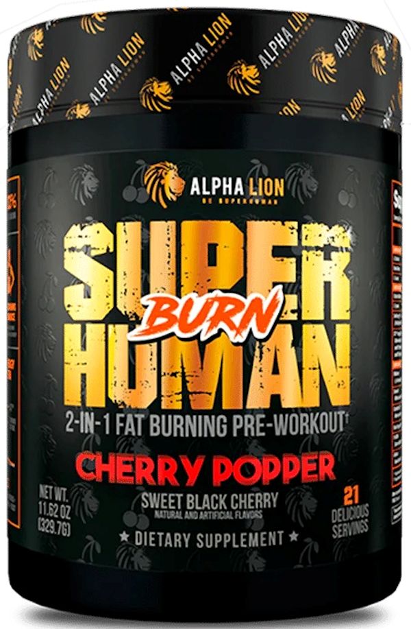 Alpha Lion Superhuman Burn pre-workout hulk