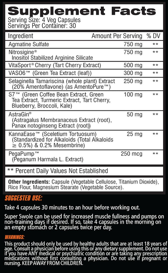 Competitive Edge Labs Super Swole Capsules|Muscle Pump|Bodyandfitness.com