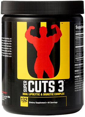 Universal Nutrition Super Cuts 3 132 Tabs||Bodyandfitness.com