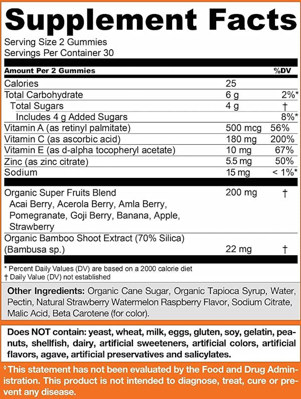 Goli Nutrition Superfruit Gummies facts